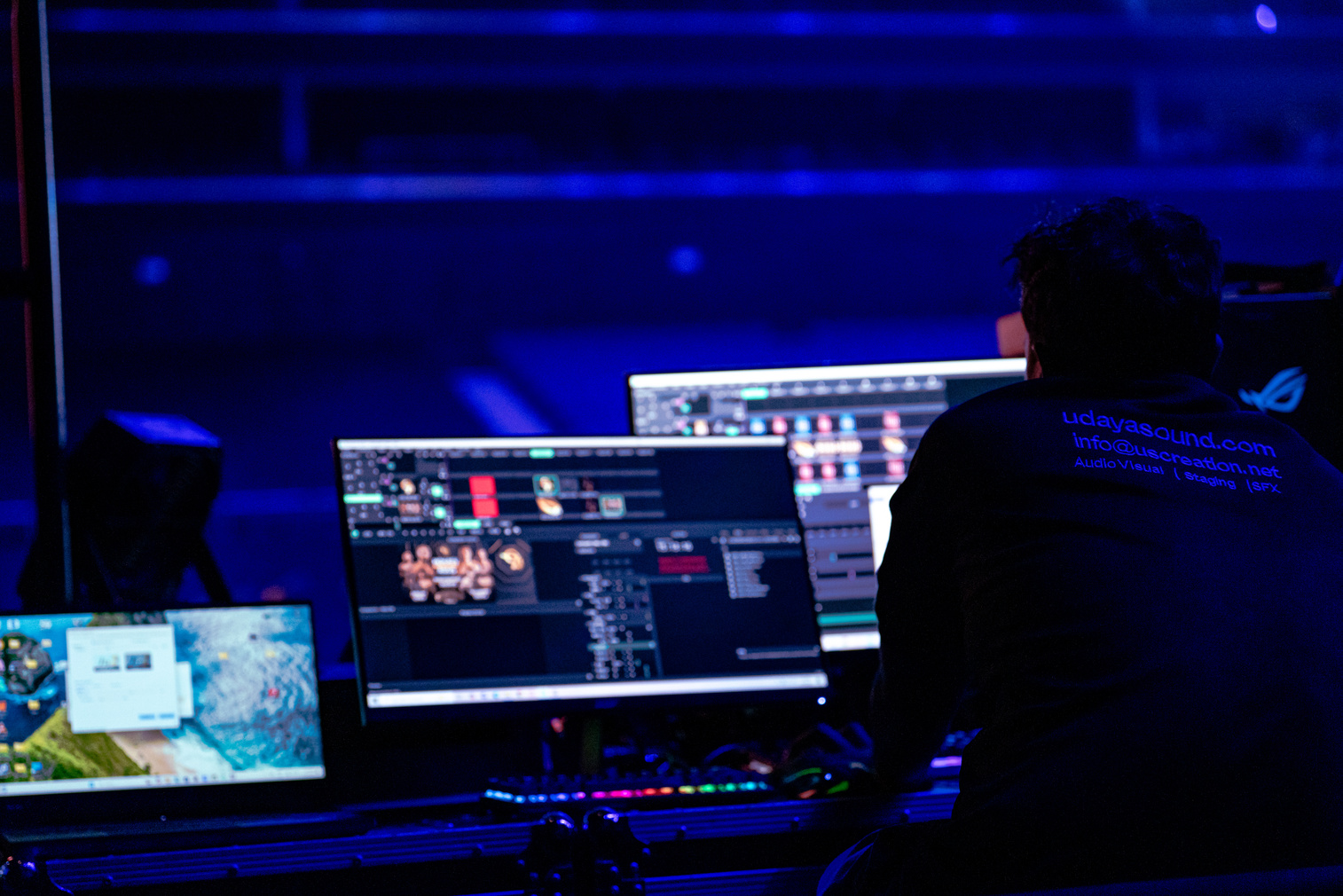 Live arena production control